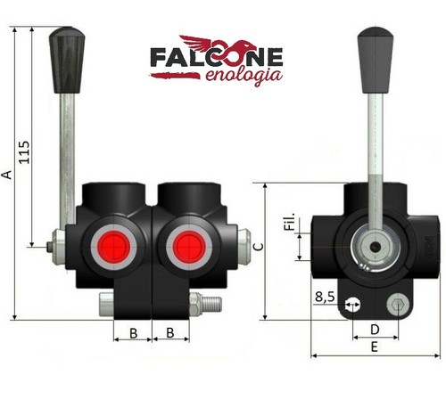 Deviatore flusso 6 vie - 6,