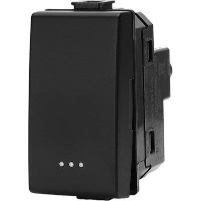 Deviatore unipolare abm nero - deviatore,